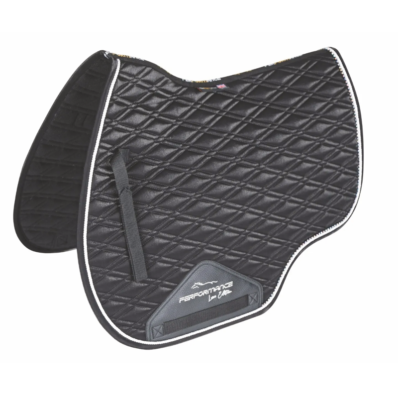 Shires Performance Euro Cut Luxe Saddlecloth - Black